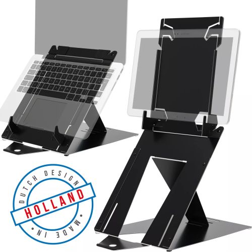Vente R-Go Tools R-Go Riser Duo Support pour tablette et ordinateur portable, réglable, noir au meilleur prix