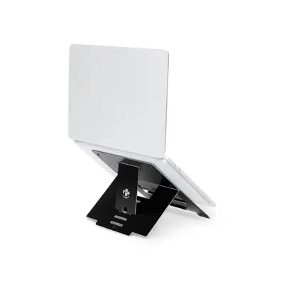 Support pour ordinateur portable R-Go Riser, pliable, ergonomique et réglable, aluminium Hylite, noi - R-Go Tools - Autre Accessoire pour portable - visuel 3