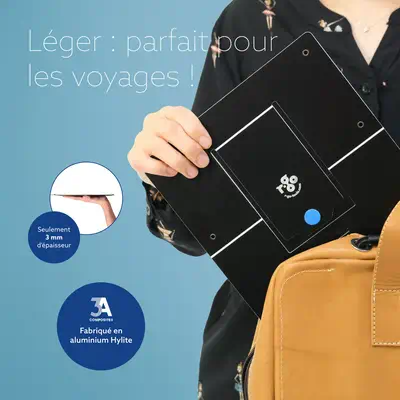 Support pour ordinateur portable R-Go Riser, pliable, ergonomique et réglable, aluminium Hylite, noi - R-Go Tools - Autre Accessoire pour portable - visuel 9