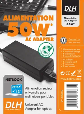 DLH ALIMENTATION SECTEUR UNIVERSELLE 50W - Chargeur et alimentation - visuel 2