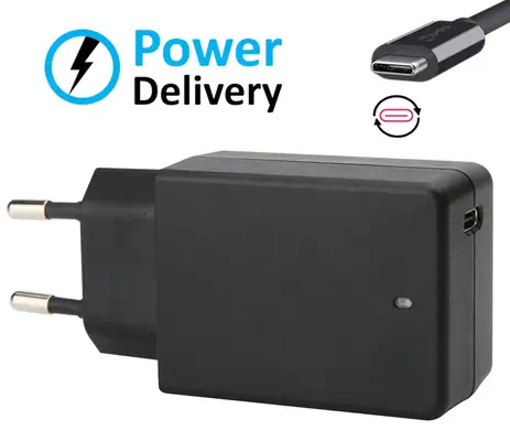 ALIMENTATION SECTEUR USB-C 65W POWER DELIVERY POUR ORDINATEURS PORTABLES - DLH - Chargeur et alimentation - visuel 3