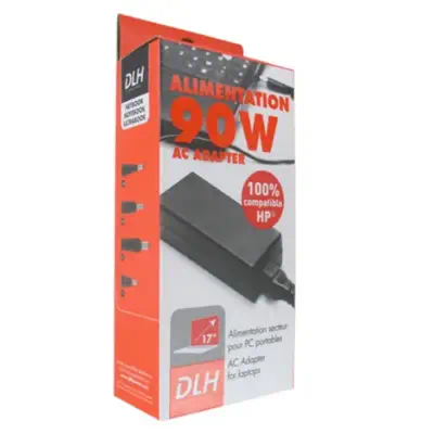 ALIMENTATION SECTEUR 90W HP 100% COMPATIBLE (sauf USB-C) - DLH - Chargeur et alimentation - visuel 2