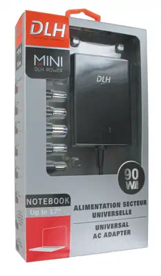 DLH DY-AI1839N adaptateur de puissance & onduleur Intérieure 90 W Noir - Chargeur et alimentation - visuel 1