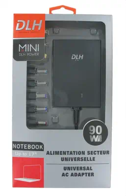 DLH DY-AI1839N adaptateur de puissance & onduleur Intérieure 90 W Noir - Chargeur et alimentation - visuel 3