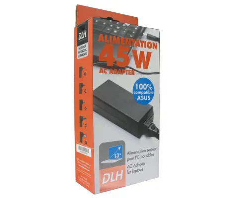 ALIMENTATION SECTEUR 45W ASUS 100% COMPATIBLE (sauf USB-C) - DLH - Chargeur et alimentation - visuel 1