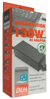 DLH DY-AI1591N adaptateur de puissance & onduleur Intérieure 130 W Noir - Chargeur et alimentation - visuel 2