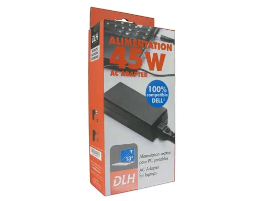 ALIMENTATION SECTEUR 45W DELL 100% COMPATIBLE (sauf USB-C) - DLH - Chargeur et alimentation - visuel 1