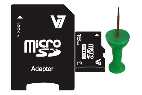 Carte SDHC V7 16 Go classe 4 - Carte Mémoire - visuel 2