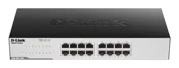 D-Link GO-SW-16G Non-géré L2 Gigabit Ethernet (10/100/1000) 1U Noir garantie