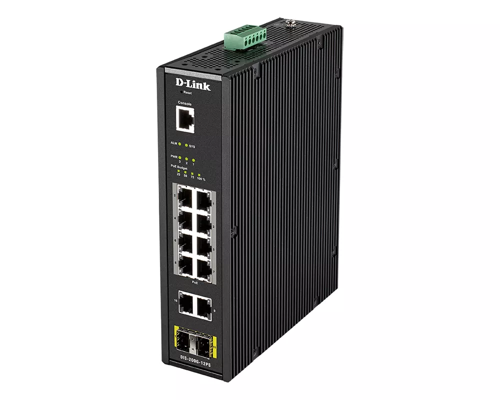 Vente Switchs et Hubs D-LINK 12 Port L2 Industrial Smart Managed Switch with 10 x