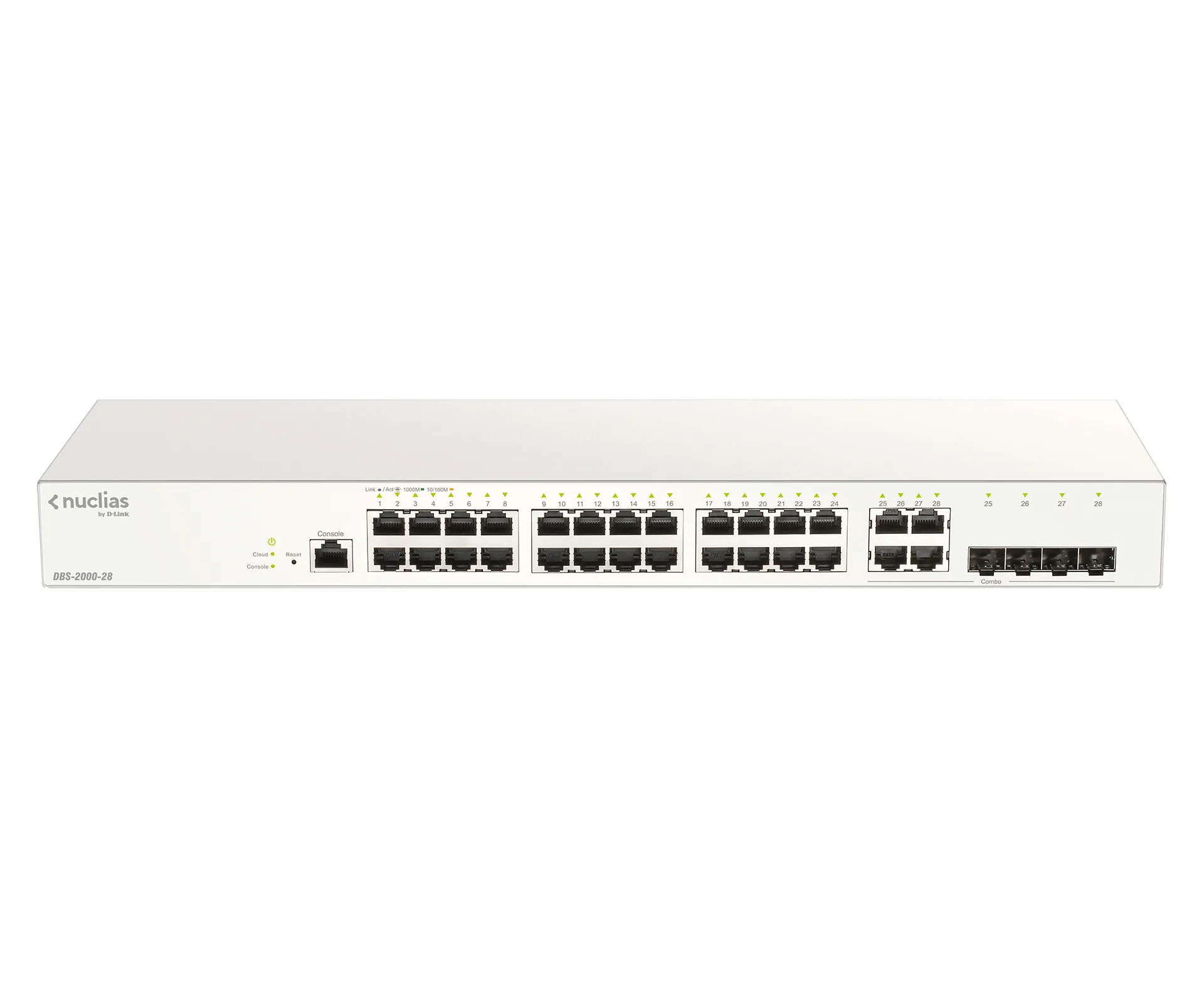 D-LINK Nuclias Switch 28xGE-ports Smart Managed incl 4x1G D-Link - visuel 1 - hello RSE - Fonctions Layer 2 et de sécurité avancées