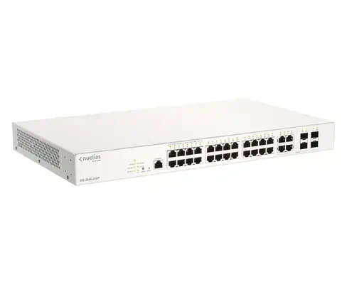 D-LINK Nuclias Switch 28xGE-ports PoE+ Smart Managed incl D-Link - visuel 1 - hello RSE - La mise en réseau dans le Cloud est plus facile avec Nuclias