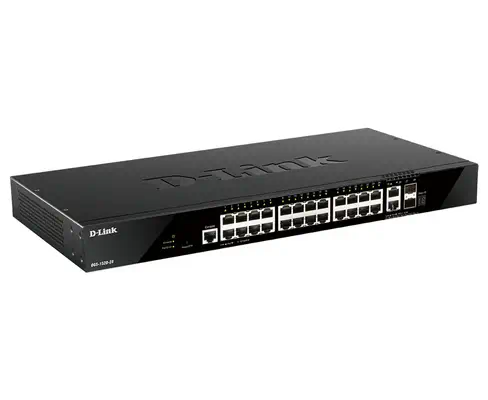 D-LINK 28P Smart Managed Gigabit Stackable Switch D-Link - visuel 1 - hello RSE - Haute disponibilité