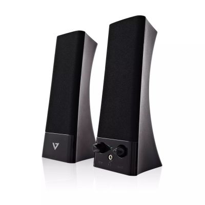 Achat  V7 Haut-parleurs Stéréo USB - Pour ordinateur portable et de bureau