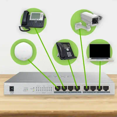 Zyxel GS1008HP Non-géré Gigabit Ethernet (10/100/1000) Connexion Ethernet, supportant l'alimentation - Switchs et Hubs - visuel 7