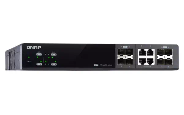 QNAP QSW-M804-4C commutateur réseau Géré 10G Ethernet (100/1000/10000) Noir - Switchs et Hubs - visuel 4