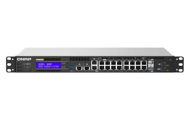 Achat QNAP QGD-1602P-C3758-16G 8x 2.5GbE PoE ports 8x 1GbE au meilleur prix