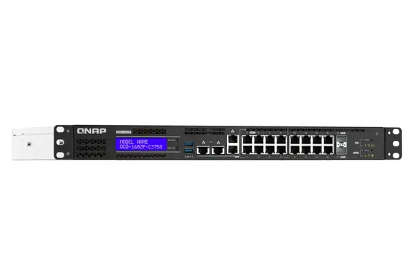 QNAP QGD-1602P-C3758-16G 8x 2.5GbE PoE ports 8x 1GbE QNAP - visuel 1 - hello RSE - Switch PoE 2,5GbE pour les points d'accès et les routeurs Wi-Fi 6