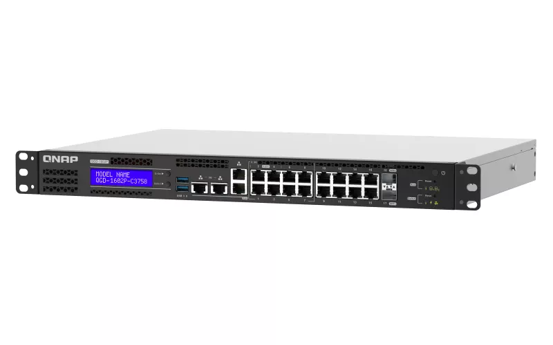 Vente QNAP QGD-1602P-C3558-8G 8x 2.5GbE PoE ports 8x 1GbE QNAP au meilleur prix - visuel 4