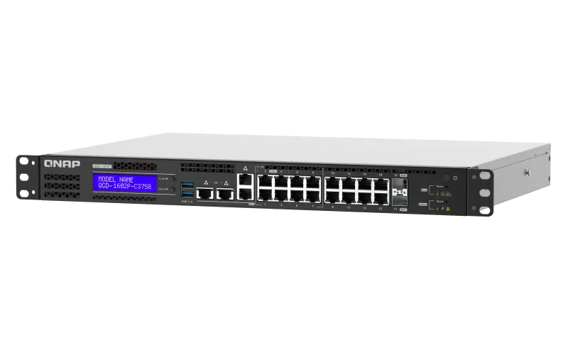 Achat QNAP QGD-1602P-C3558-8G 8x 2.5GbE PoE ports 8x 1GbE sur hello RSE - visuel 9