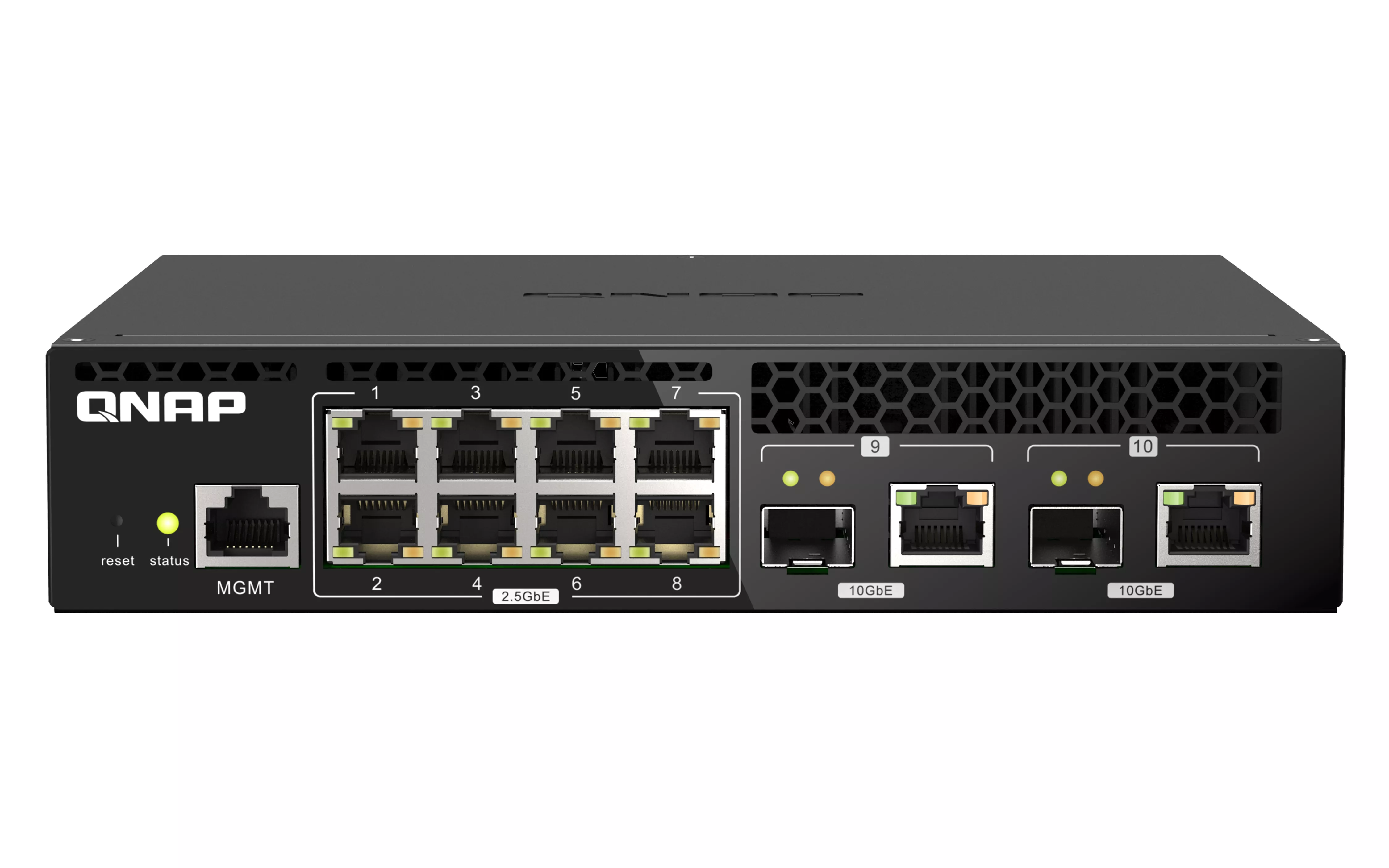 Vente Switchs et Hubs QNAP QSW-M2108R-2C 8x 2.5GbE 2x 10GbE SFP+ NBASE sur hello RSE