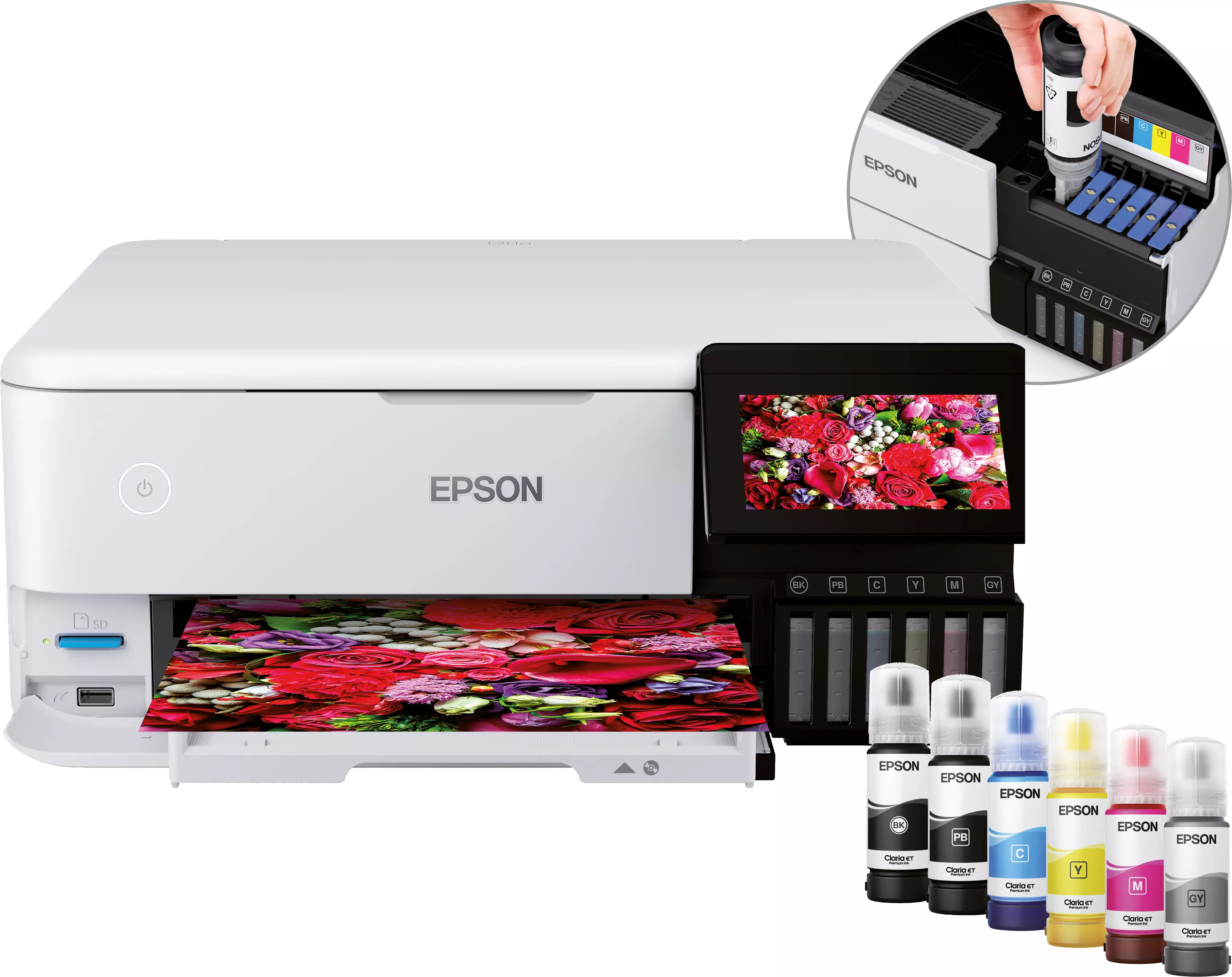 Revendeur officiel EPSON EcoTank ET-8500 MFP colour ink-jet refillable A4