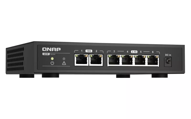 Vente QNAP QSW-2104-2T 2ports 10GbE RJ45 5ports 2.5GbE RJ45 QNAP au meilleur prix - visuel 2
