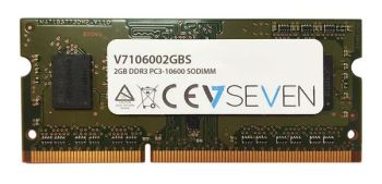 Vente Mémoire 2GB DDR3 PC3-10600 - 1333mhz SO DIMM Notebook Module de mémoire - V7106002GBS