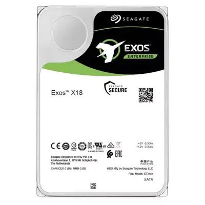 Revendeur officiel Disque dur Interne SEAGATE EXOS X18 16To SAS 7200tpm 256Mo cache