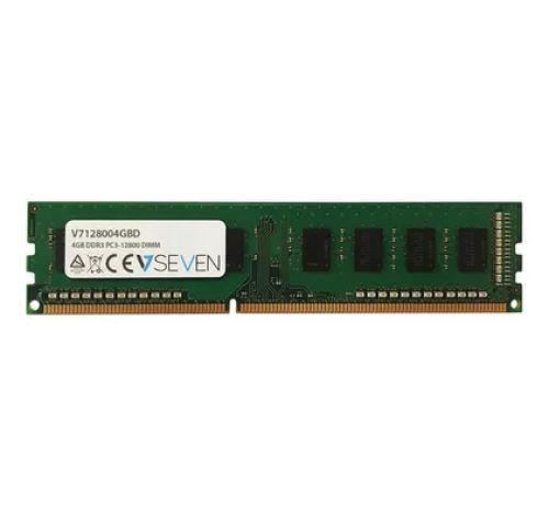 Revendeur officiel Mémoire 4GB DDR3 PC3-12800 - 1600mhz DIMM Desktop Module de mémoire - V7128004GBD
