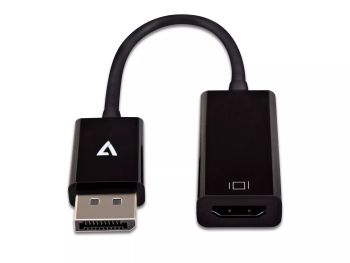 Achat V7 Adaptateur vidéo DisplayPort mâle vers HDMI femelle, noir, fin - 0662919104158