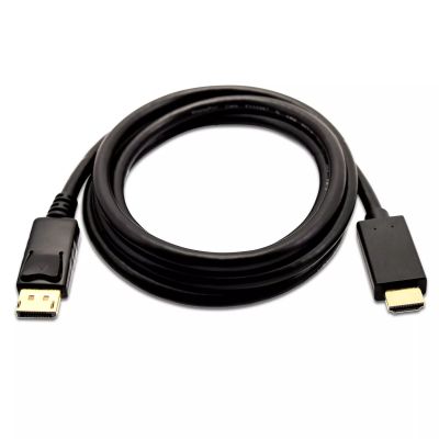 Revendeur officiel Câble pour Affichage V7 DisplayPort vers HDMI, 2 mètres, noir