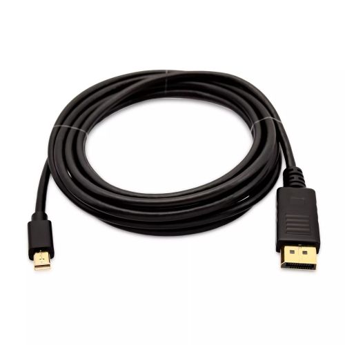 Revendeur officiel Câble pour Affichage V7 Mini-DisplayPort (m) vers DisplayPort (m), 3 mètres, 10 pieds – Noir