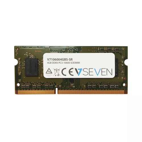 Revendeur officiel Mémoire 4GB DDR3 PC3-10600 1333MHz SO-DIMM Module de mémoire - V7106004GBS-SR