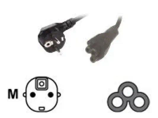 MCL Cordon secteur fiche tripolaire (C5) - 2m (P - Câbles d'alimentation - visuel 1