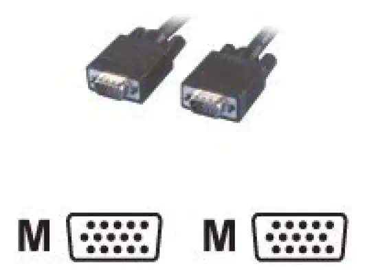 MCL Cable VGA HD15 male / male (blindage par feuillard - Câble Audio - visuel 1