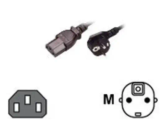 MCL Cordon secteur IEC C13 / 2 Pôles + Terre 3 x 1mm² - 5m - Câbles d'alimentation - visuel 1