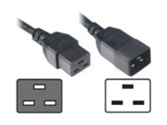 MCL Cordon secteur C19 femelle / C20 mâle - 2m - Câbles d'alimentation - visuel 1