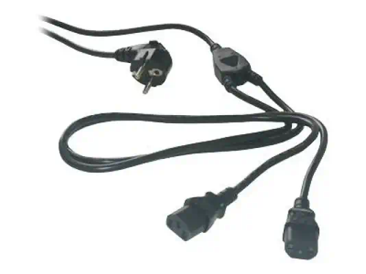 MCL Cordon secteur double 2 x IEC femelle-3m - Câbles d'alimentation - visuel 1