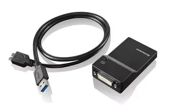 Vente Câble pour Affichage LENOVO Lenovo USB 3.0 to DVI/VGA Monitor Adapter