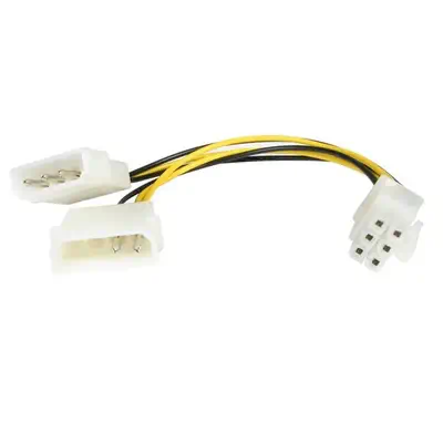 StarTech Câble adaptateur d'alimentation LP4 vers carte - Câble pour Affichage - visuel 1