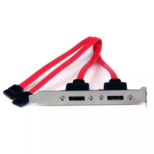 Vente Câble pour Stockage StarTech.com Support 2 SATA vers 2 Ports eSATA - Plaque d