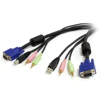 Revendeur officiel Câble USB StarTech.com 10 ft 4-in-1 USB, VGA, Audio, and Microphone