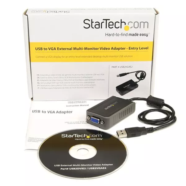 StarTech.com Adaptateur Vidéo Carte Graphique Externe Mince Multi Montieur  USB 3.0 vers VGA - 1920 x 1200 / 1080p