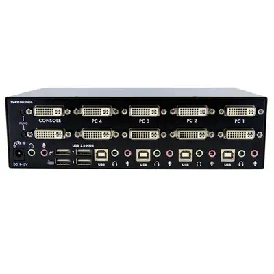 Switch KVM USB 2 Ecrans DVI pour 4 Ordinateurs avec Audio - Commutateur KVM - StarTech - Switchs et Hubs - visuel 3