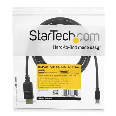 StarTech Câble Mini DisplayPort vers DisplayPort 1.2 de 2m - Câble pour Affichage - visuel 3