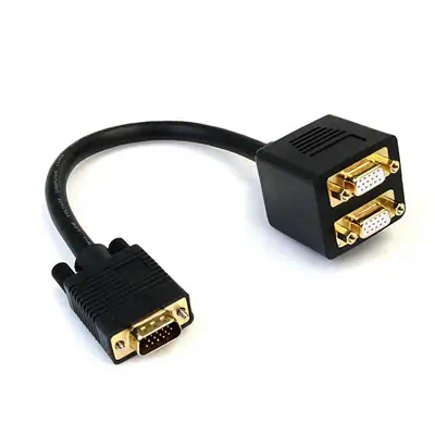 StarTech Câble répartiteur vidéo VGA de 30cm - 1x VGA - Câble pour Affichage - visuel 1