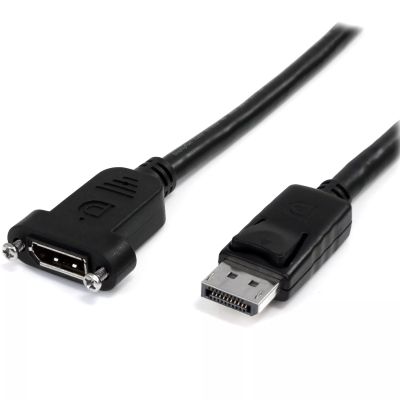 Revendeur officiel StarTech.com Câble DisplayPort à Montage sur Panneau 1m
