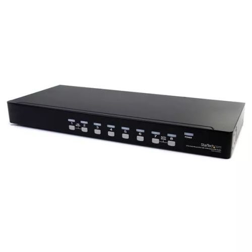 Vente Switchs et Hubs StarTech.com Commutateur USB VGA KVM 8 ports à montage sur rack avec audio (câbles audio inclus) sur hello RSE