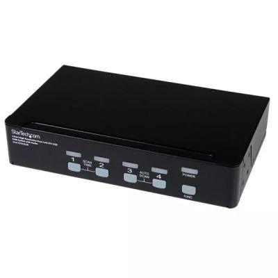 Revendeur officiel Switchs et Hubs StarTech.com Commutateur KVM 4 Ports DVI USB, Montage